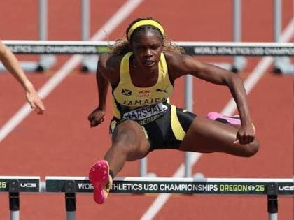 Jamaica’s Tiana Marshall competing at the World Under-20 Championships in Eugene, Oregon, United States. 