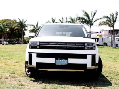 Borrowing design cues from SUVs like the Land Rover Defender, the Santa Fe adopts a more muscular stance.