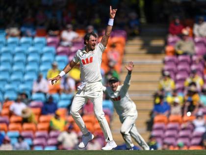 AP 
Mitchell Starc of Australia appeals unsuccessfully for a wicket during play on day two of the first Test against Bangladesh in Darwin, Australia, on Friday.