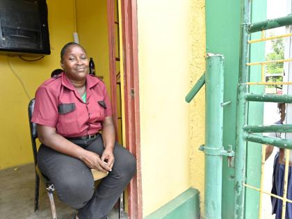 
Petersfield High School security guard Joan Forbes Scarlett is unsure how her children’s back-to-school expenses will eb met for them to start school next week. Having lost their home to Hurricane Melissa, her family now lives in an unfinished abandoned