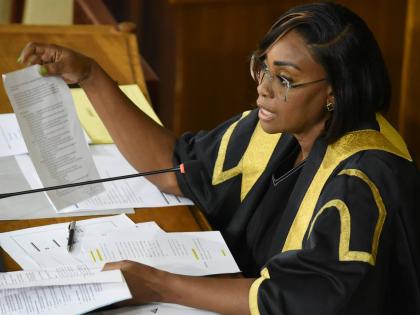 Speaker of the House of Representatives, Juliet Holness.