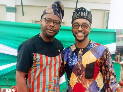 Aloa Luqman, former Nigerian cultural diplomat, and Arafat A. Bage, consular officer at the Nigerian High Commission in Jamaica.