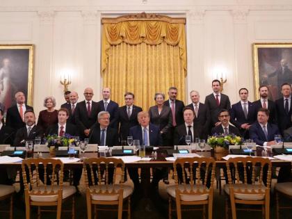 President Donald Trump speaks in the East Room of the White House on Tuesday September 29 during a meeting and luncheon on artificial intelligence in Washington, DC, USA.