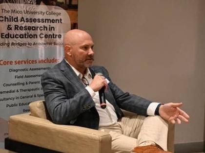 Dr James Basham, professor of special education, University of Kansas, at the Fireside Conversation held at AC Hotel in St Andrew on October 14.
