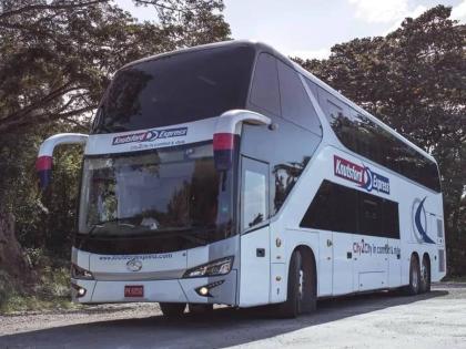 A bus owned and operated by Knutsford Express Ltd.