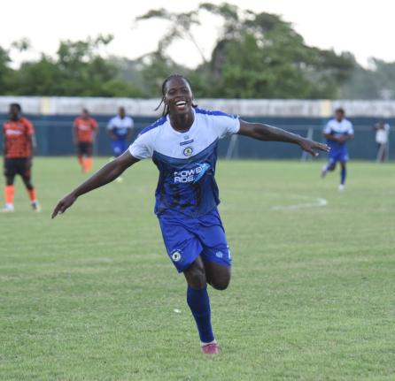 
Mount Pleasant Academy striker Warner Brown.