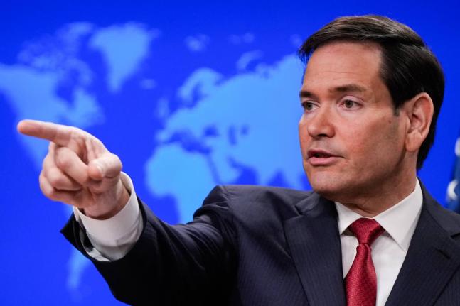 Secretary of State Marco Rubio speaks during a news conference at the State Department, Friday, December 19, 2025, in Washington. (AP Photo/Julia Demaree Nikhinson)