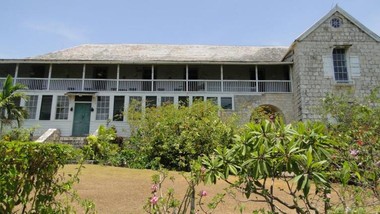 The original entrance of Greenwood Great House 