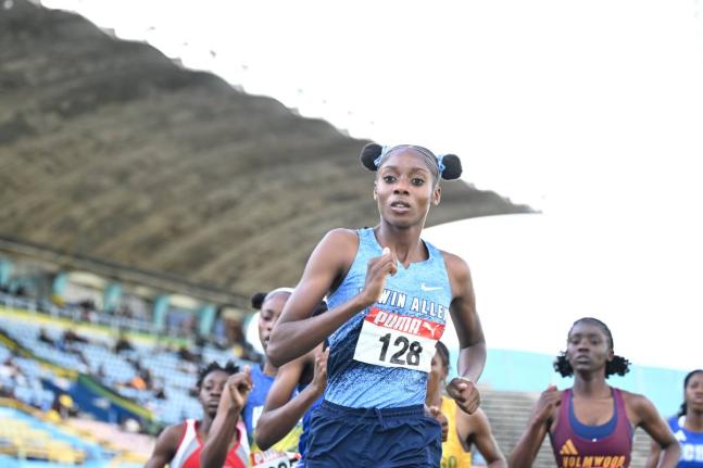 Kevongaye Fowler of Edwin Allen High. 