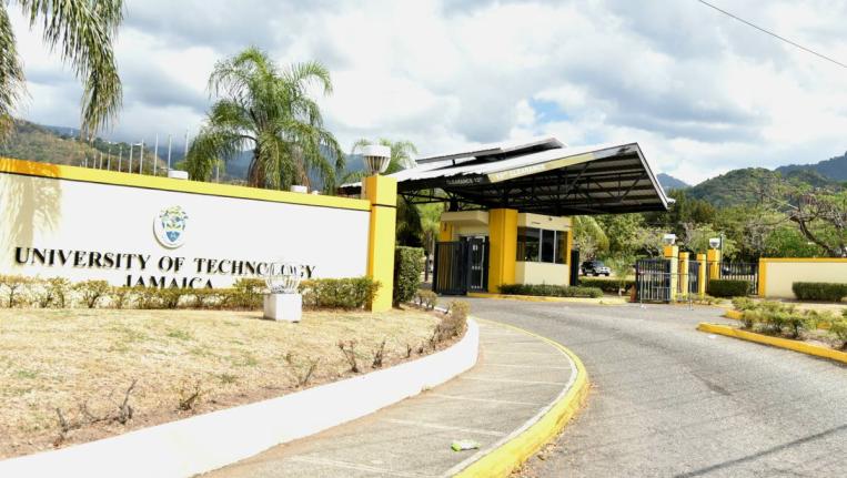 The entrance at the University of Technology, Jamaica (UTech) in Papine, St Andrew. - File photo.