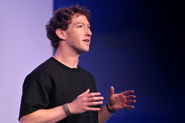 FILE - Meta CEO Mark Zuckerberg speaks during the company’s Connect developer conference Wednesday, Sept. 17, 2025, in Menlo Park, Calif. (AP Photo/Nic Coury, File)