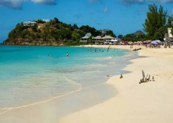 A beach in Antigua. 