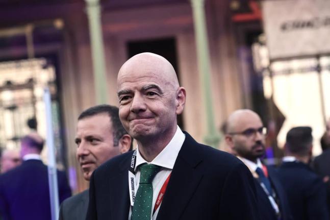 FIFA President Gianni Infantino attends the closing ceremony of the Esports World Cup at the Grand Palais in Paris, France, on Sunday, August 23.