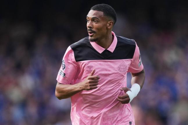 Sunderland’s Wilson Isidor runs into position during the English Premier League football match against Ipswich in Ipswich, England, August 22.