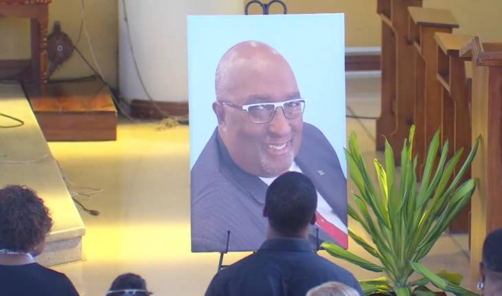 The funeral of Brian St. Juste was held at the Sts Peter and Paul Church in St Andrew on October 29, 2026.