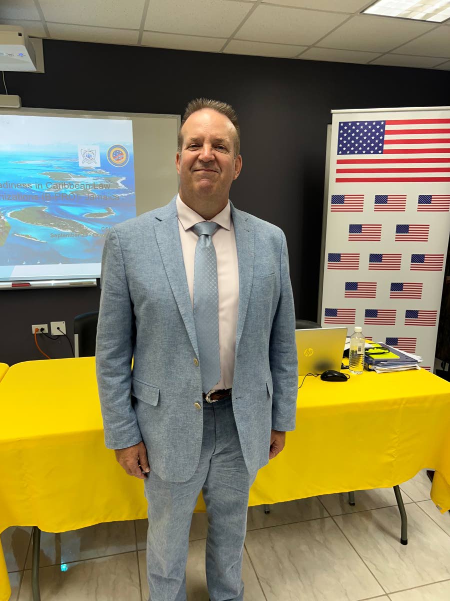 Left: Jeffrey Shearer, who delivered the training.