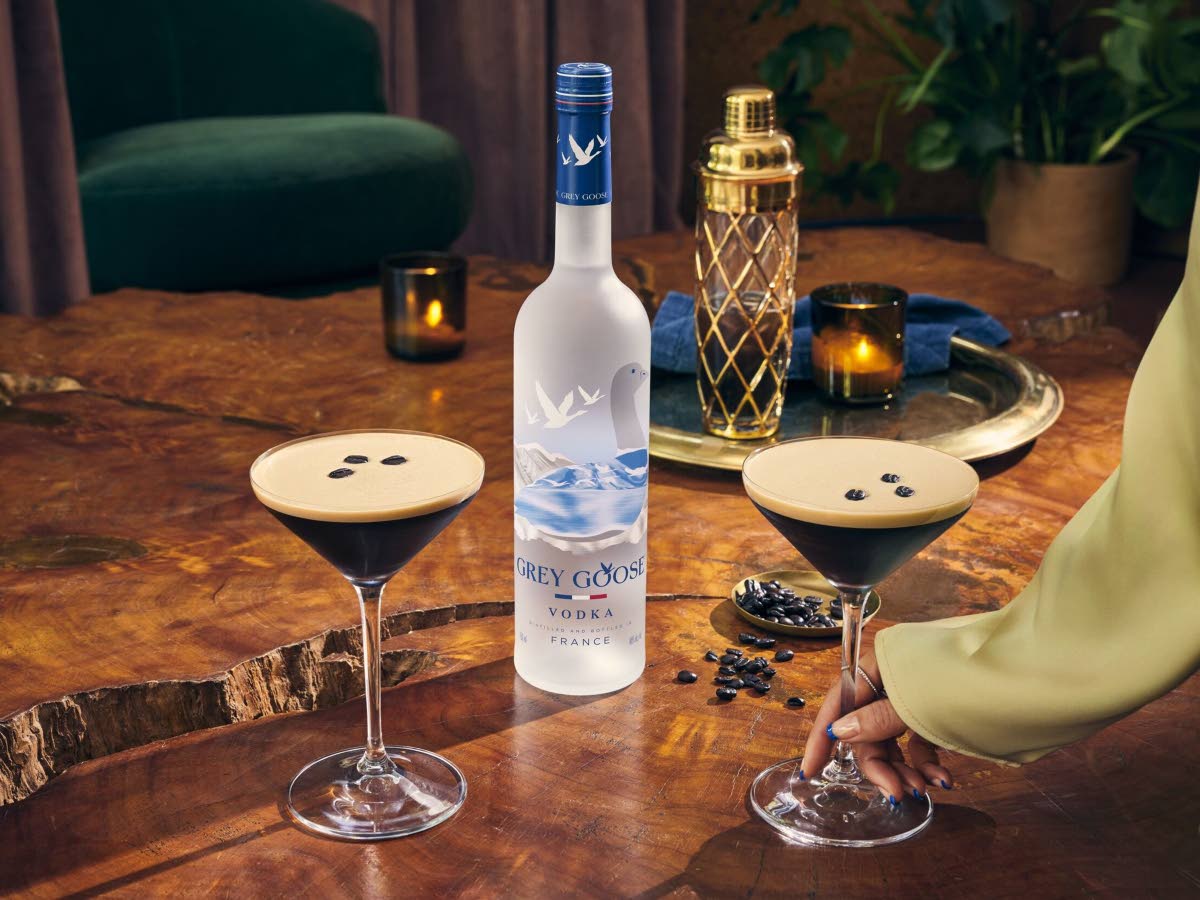 Grey Goose Espresso Martini cocktail.
