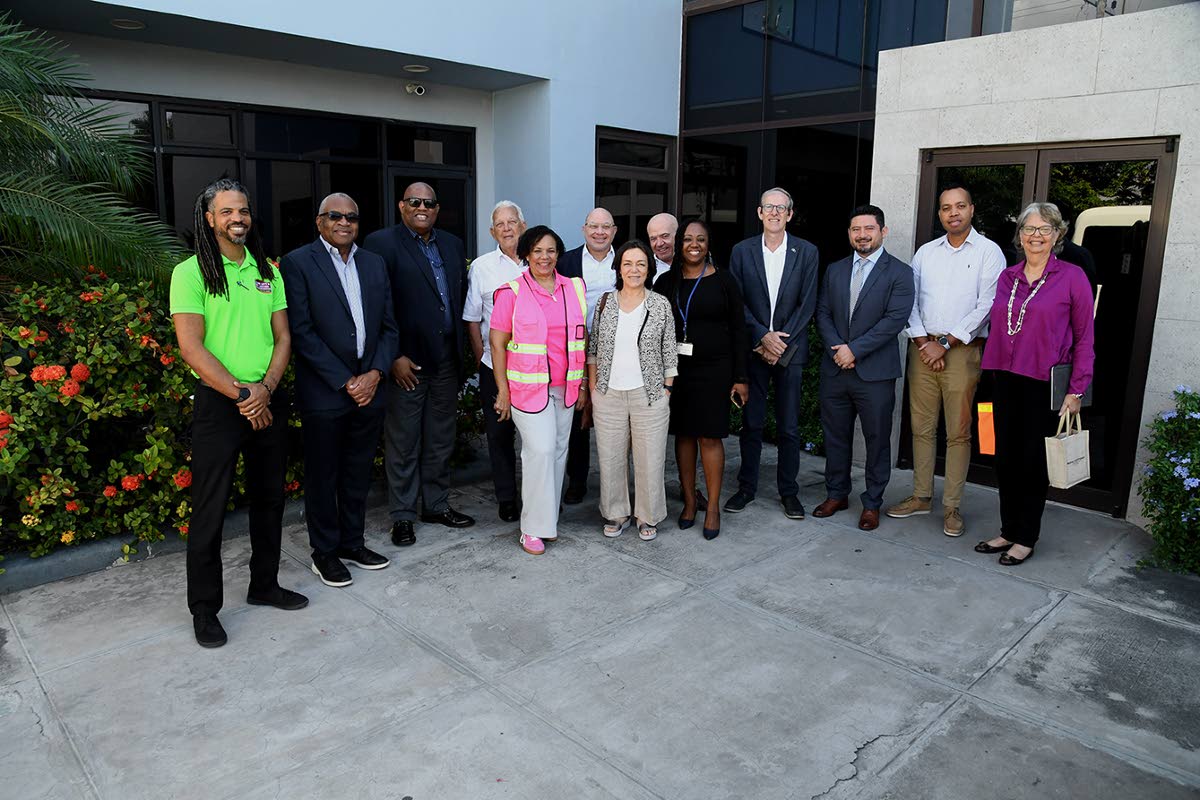 Front row (from left): Corah Ann Robertson-Sylvester, president, Shipping Association of Jamaica; Elena Vilar Pascual, EU Geo-coordinator for Jamaica, Belize and The Bahamas; Akeela Marin, senior business development manager, Shipping Association of Jamaic