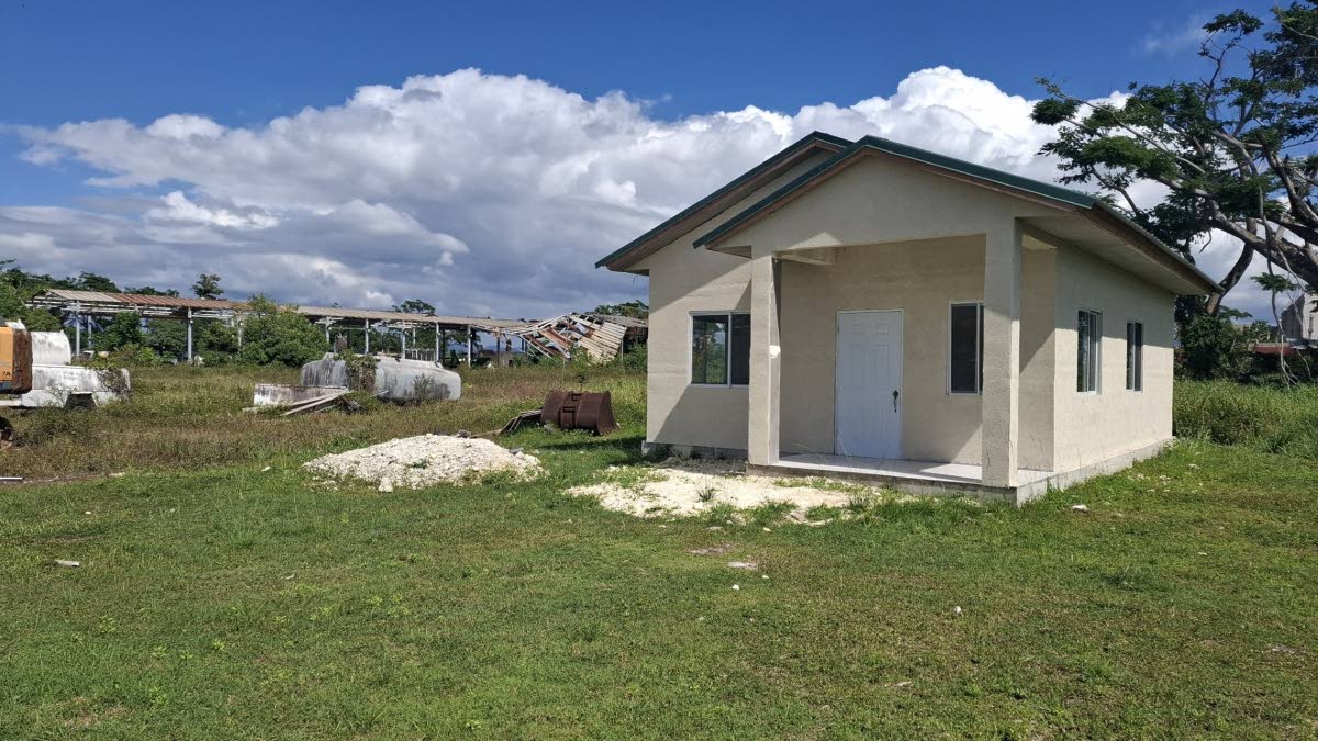 The 700 sq ft steel frame model house in Savanna la mar that stood standing after Hurricane Melissa.
