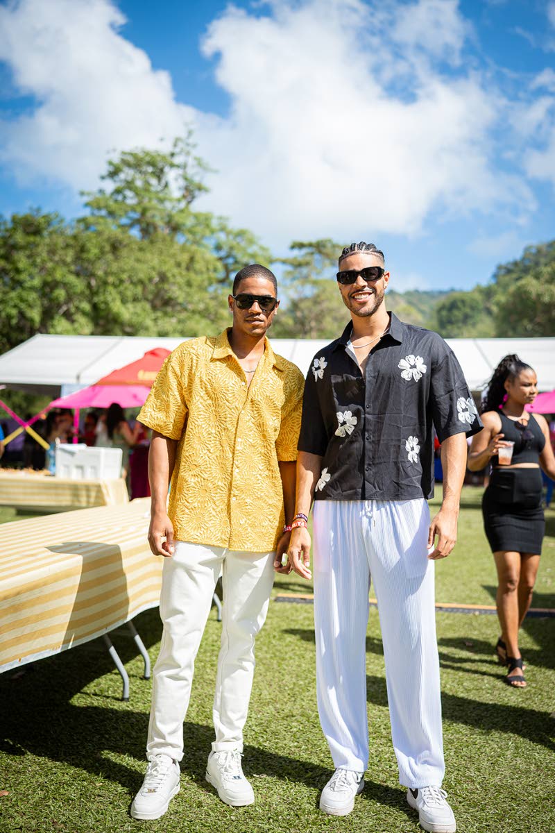 Social media personalities and twins Blake (left) and Cole Nash came ready for pure enjoyment.