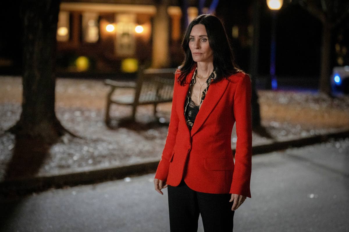 Courteney Cox reprises her role as Gale Weathers, a TV journalist, in the ‘Scream’ series.