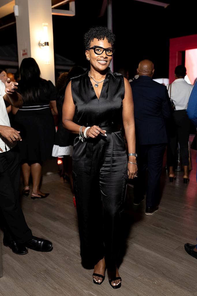 Kishner Cowell, group head of sales at Trend Media Group, rocks a black jumpsuit.