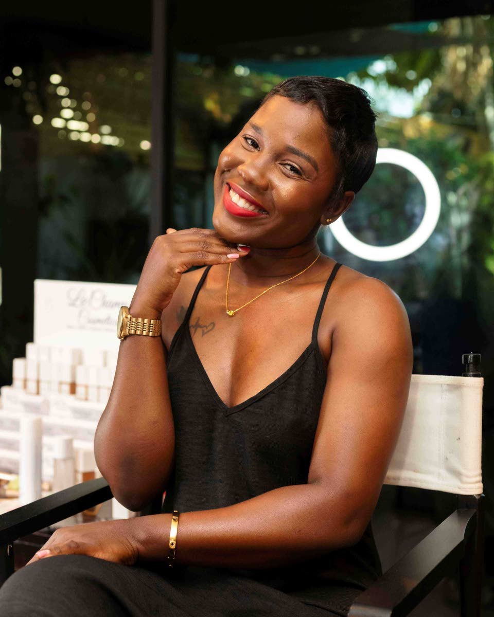 All glammed up, physiotherapist Rushell Bennett gives a close-up of the everyday makeup look demonstrated.