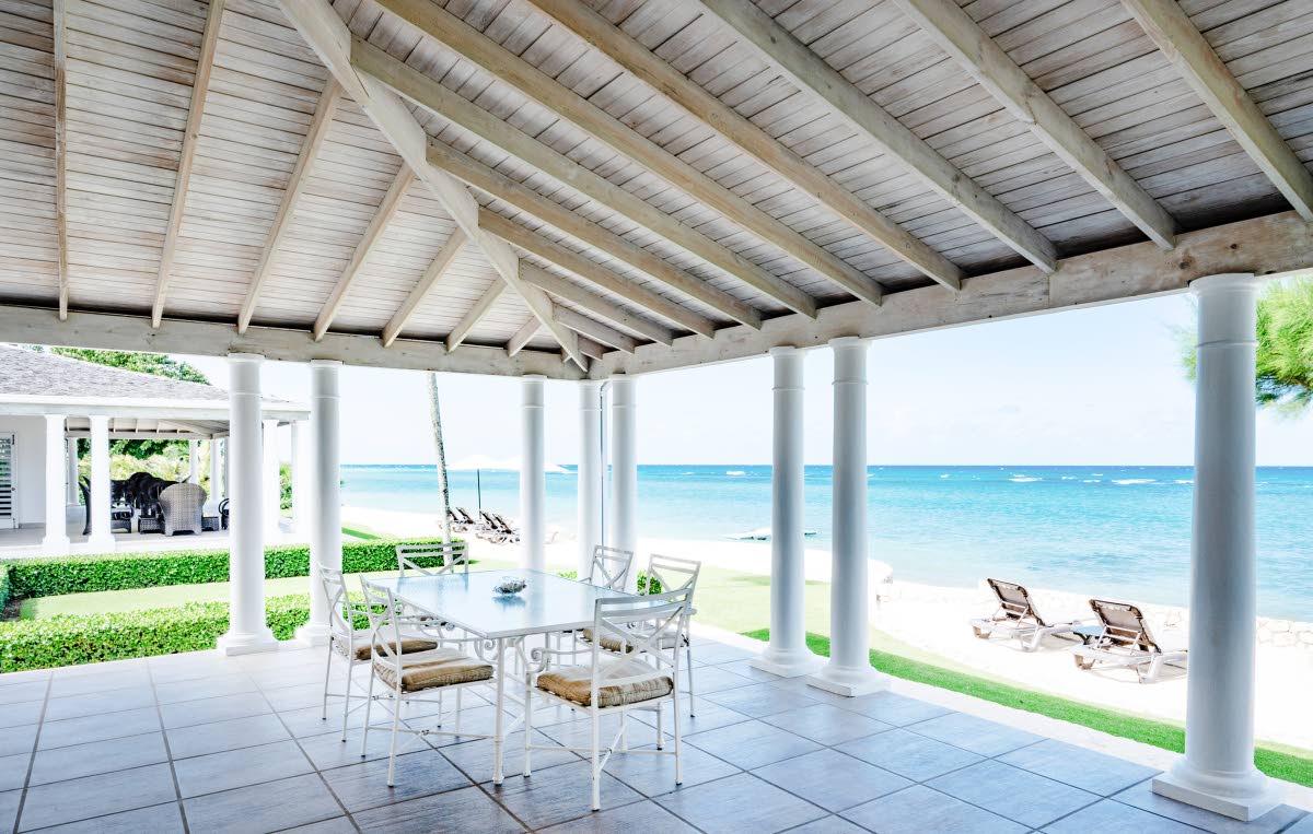 Dine and relax by the beach.