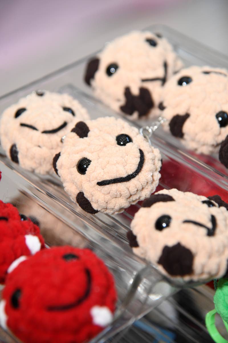 Copper and Thread’s chocolate chip cookie keychains.