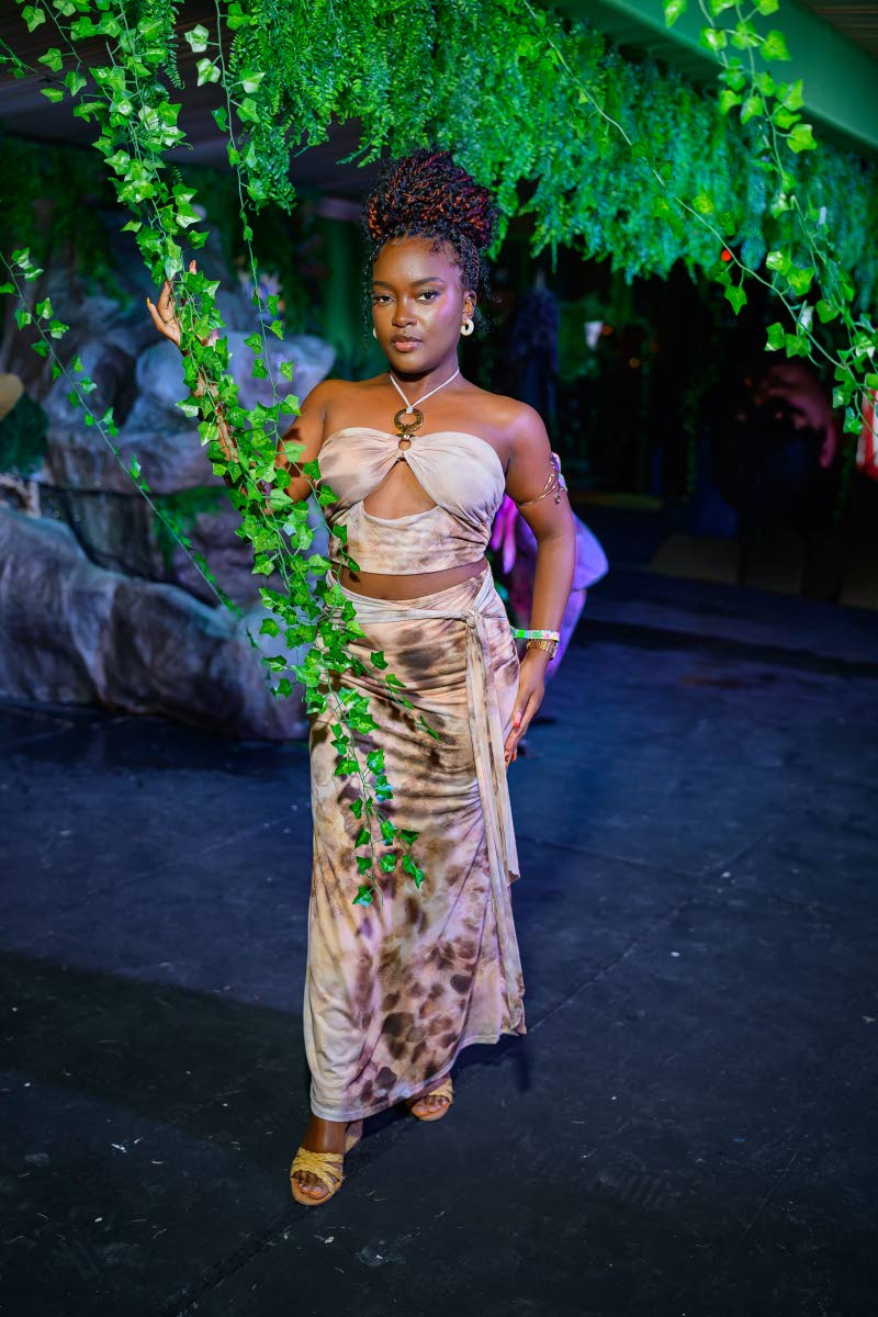 Nutritionist Safiya Wills steps into the wild in a tie-dye co-ord.