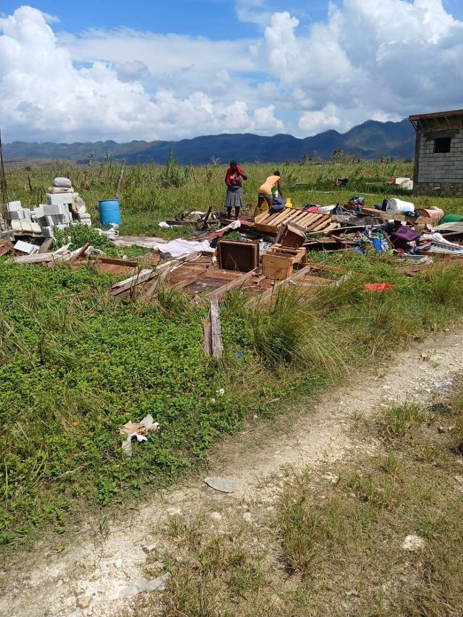 What remained of Petersfield High School security guard Joan Forbes Scarlett’s home in Hertford, Westmoreland, after Hurricane Melissa’s onslaught last October.