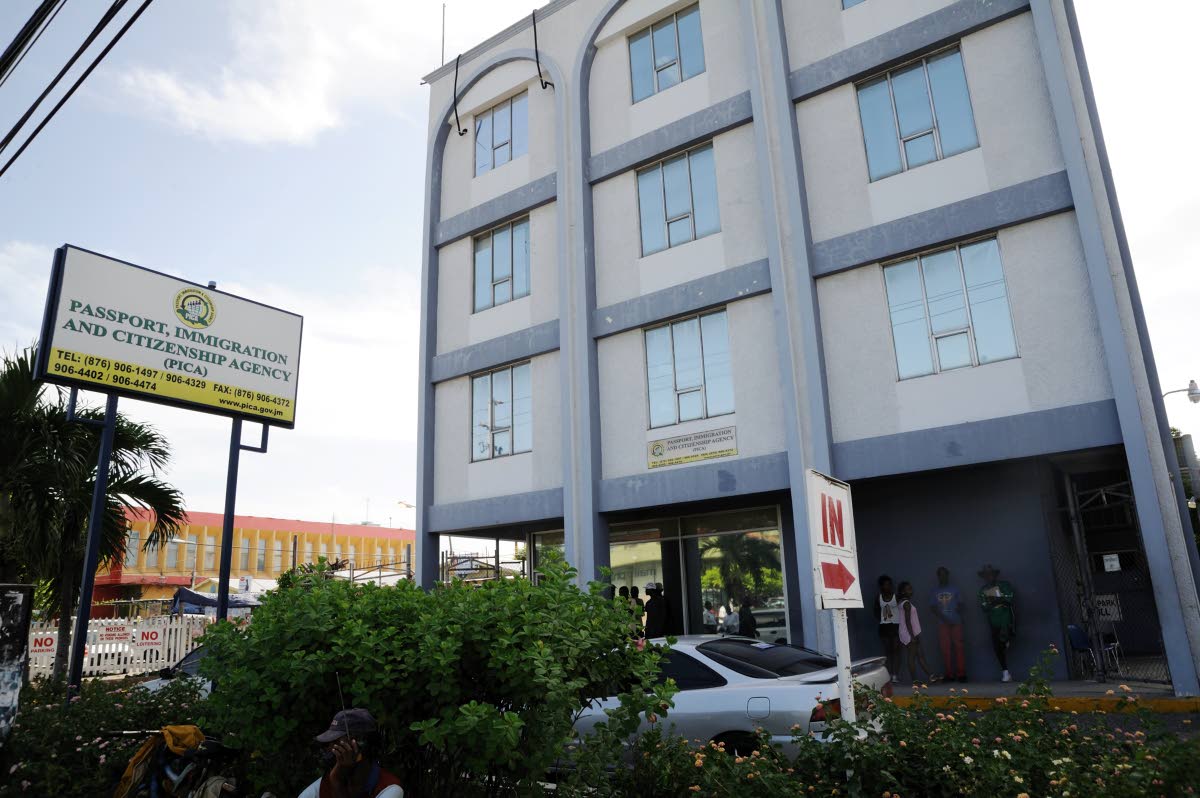 The Passport, Immigration and Citizenship Agency’s (PICA) offices on Constant Spring Road in St Andrew. However citizenship application services are handled at PICA’s offices on Waterloo Road. 