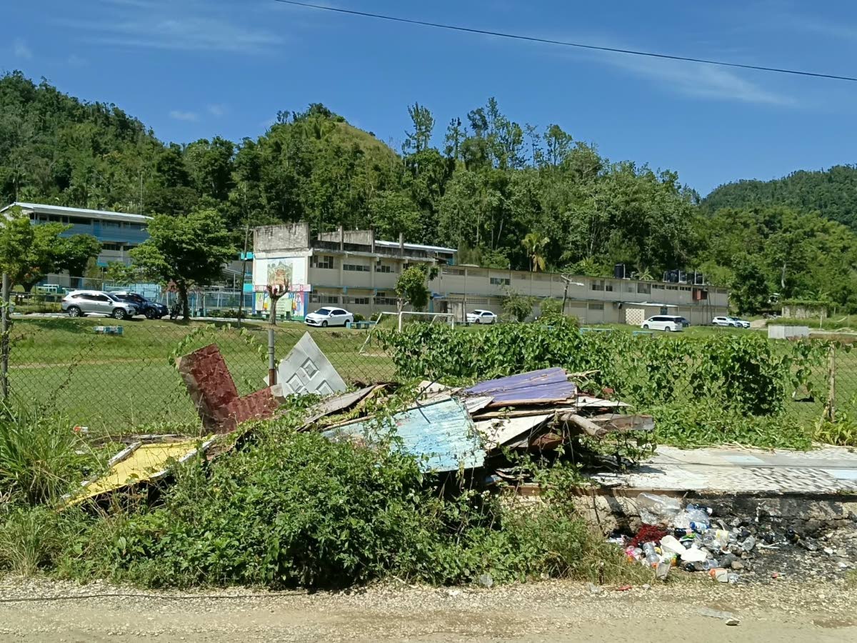 A section of Maldon High School in St James. The perimeter fence, which was damaged during the passage of Hurricane Melissa, is still in disrepair.