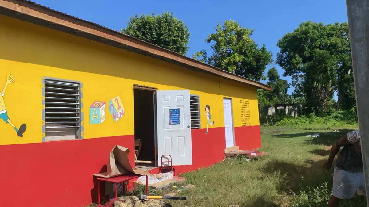 Deeside Basic School in Trelawny, which was ravaged by Hurricane Melissa last year. 