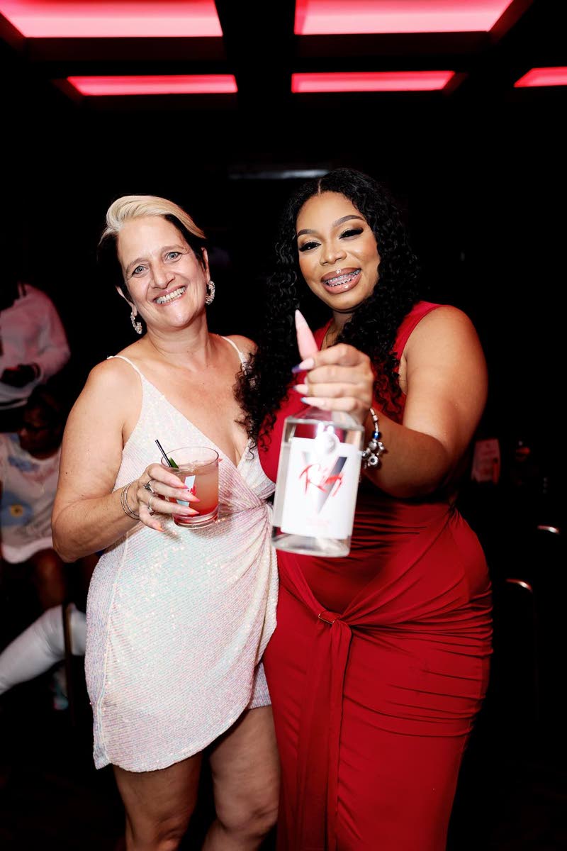AnIes Jordan (left), commercial manager in the Caribbean for Rémy Cointreau, celebrates the official launch alongside Asanya Spaulding, brand manager for the Rémy Cointreau portfolio at CPJ Limited.