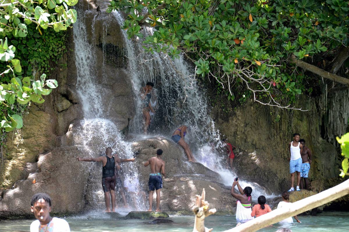 Persons at Little Dunn’s River in St Ann.