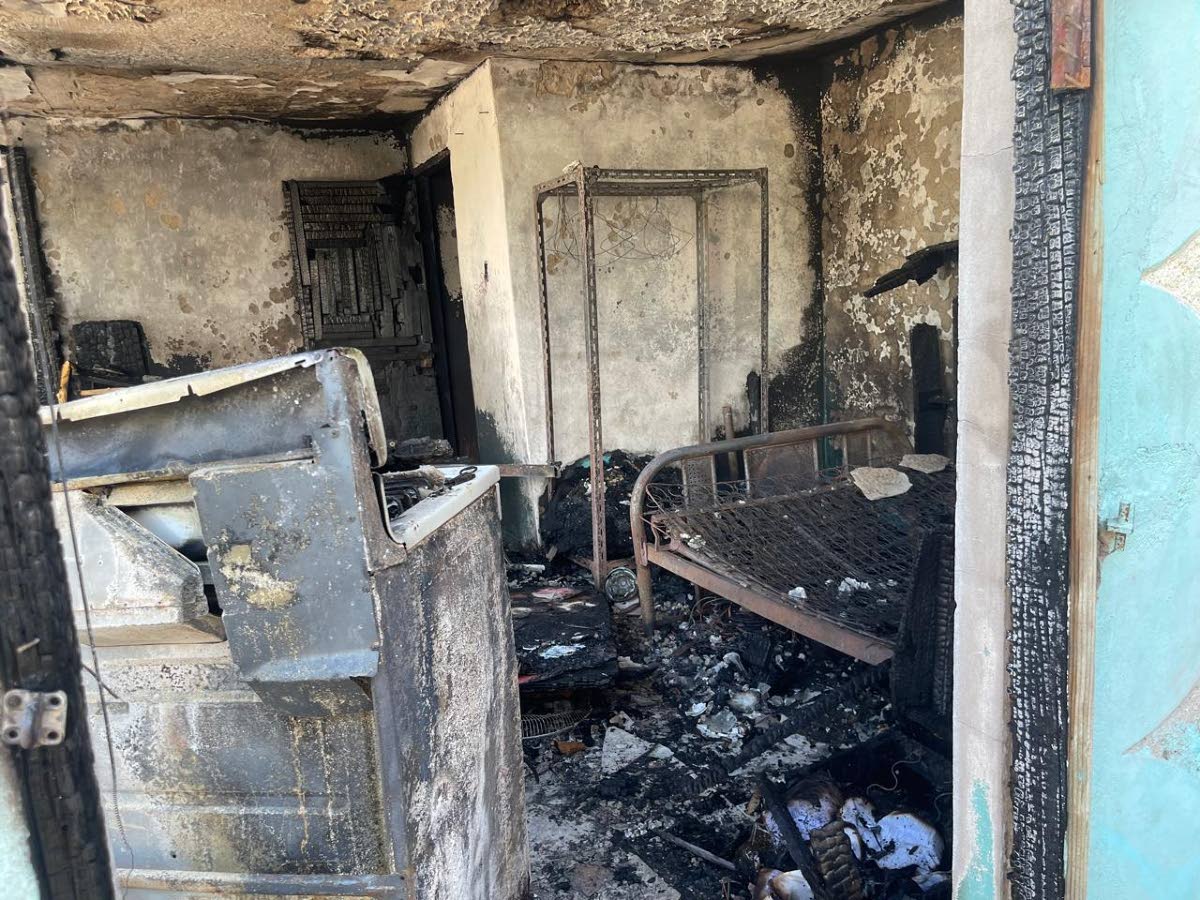 The house in Kidd Lane that was destroyed by arsonists. 
