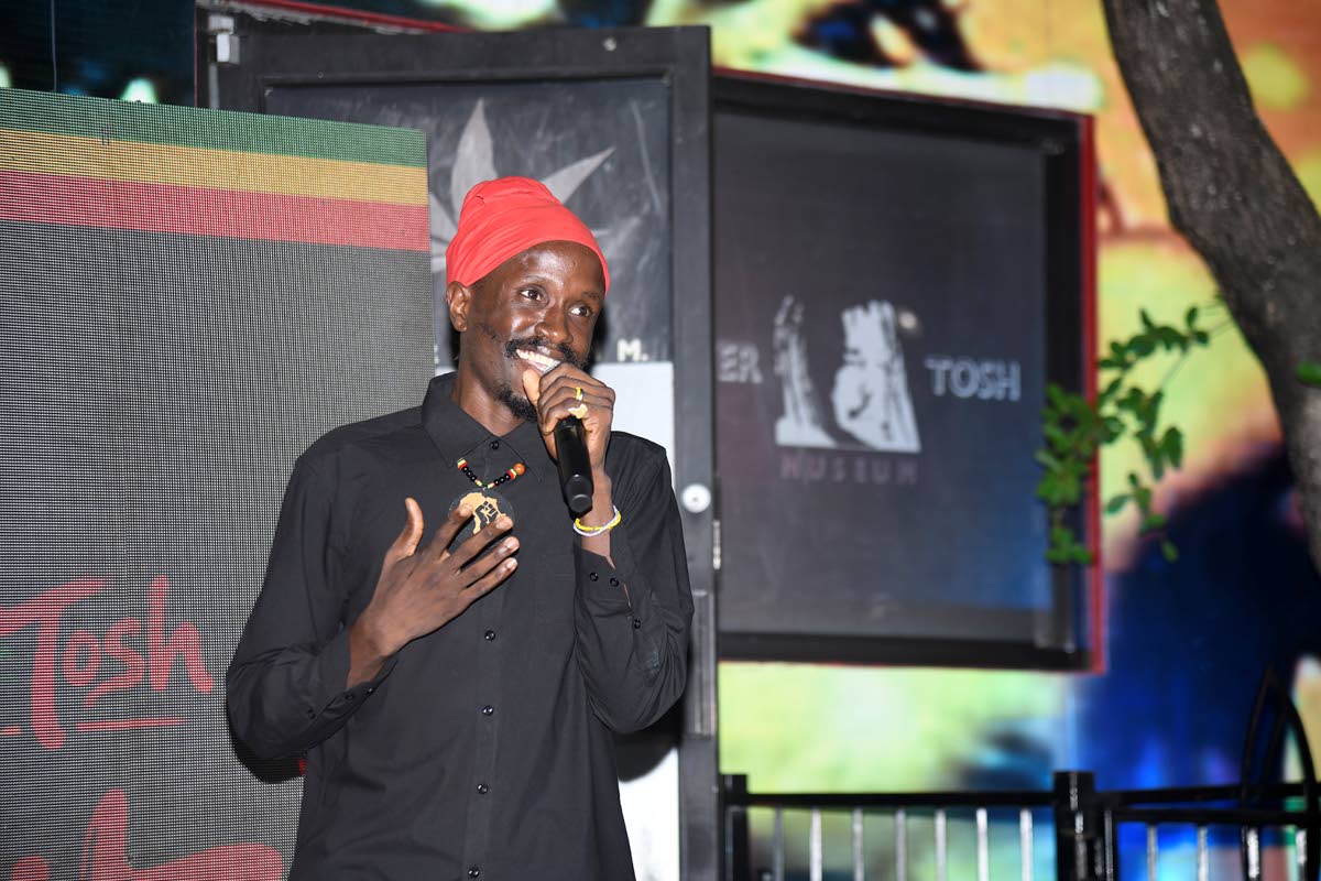 Reggae singer Karbon paid tribute to Tosh.