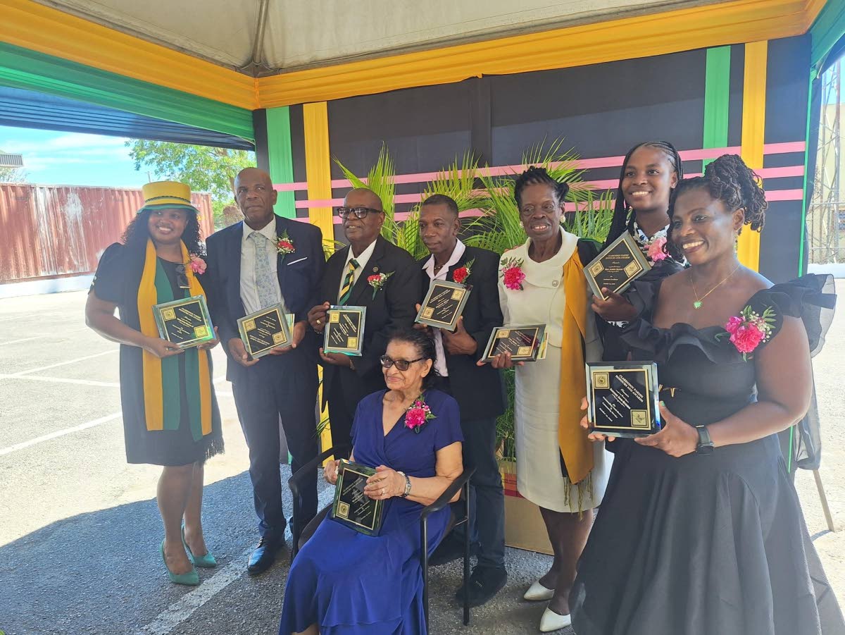 From left: Debbie Ottey-Golding, public health nurse; Claude Gregory, tailor and community volunteer; Carlton Knight, civic leader and Justice of the Peace; Hopeton Henry, journalist and community advocate; Ethel Brown, civic leader, Justice of the Peace a