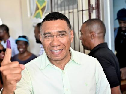 The victorious JLP candidate, Prime Minister Dr Andrew Holness.
