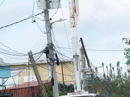 Contributed
Crews work during the St James blitz to restore hundreds of JPS customers.