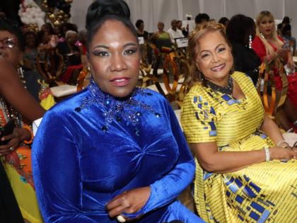 QORIHC Queens Audrey Reid (left), stage and screen actress and Mary Isaacs, recording artiste at the 2024 staging of the event held at the Karl Hendrickson Auditorium. This year, QORIHC celebrates a decade and will honour 35 women who are making outstandin