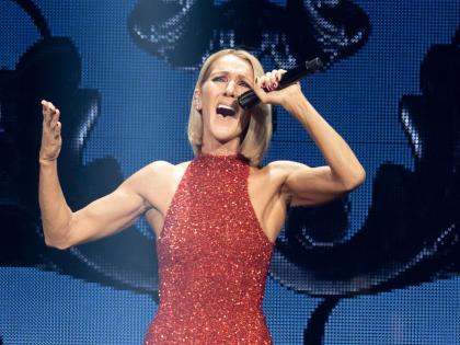 Singer Celine Dion performs during her first World Tour show called Courage at the Videotron Centre on September 18, 2019, in Quebec City.