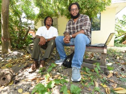 Filmmakers Malik White (left) and Jaime Grandison celebrate their first international film selection with ‘Trouble’, screening at the CaribbeanTales Film Festival in Toronto.
