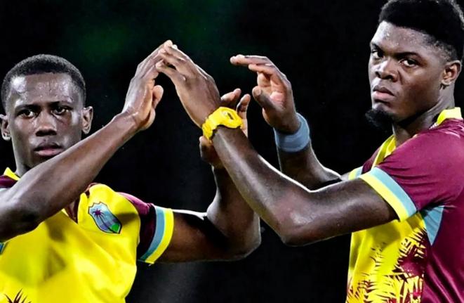 Shamar Joseph (left) and Alzarri Joseph. 